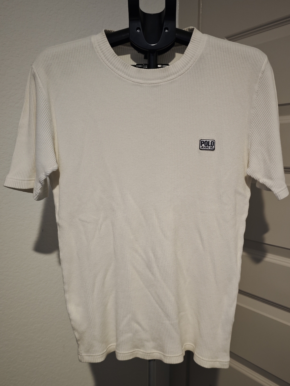 Polo Jeans Co. Ralph Lauren Men's Short Sleeve T-shirt Cream Color Size M